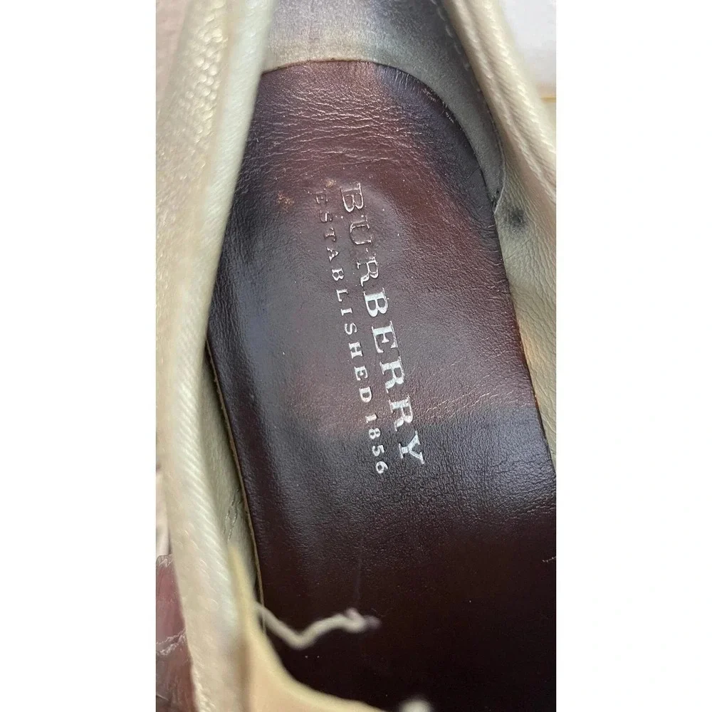 Burberry Cndonqingus Metallic Light Gold Speckle Slip On Shoes Womens 38 EU/8 US